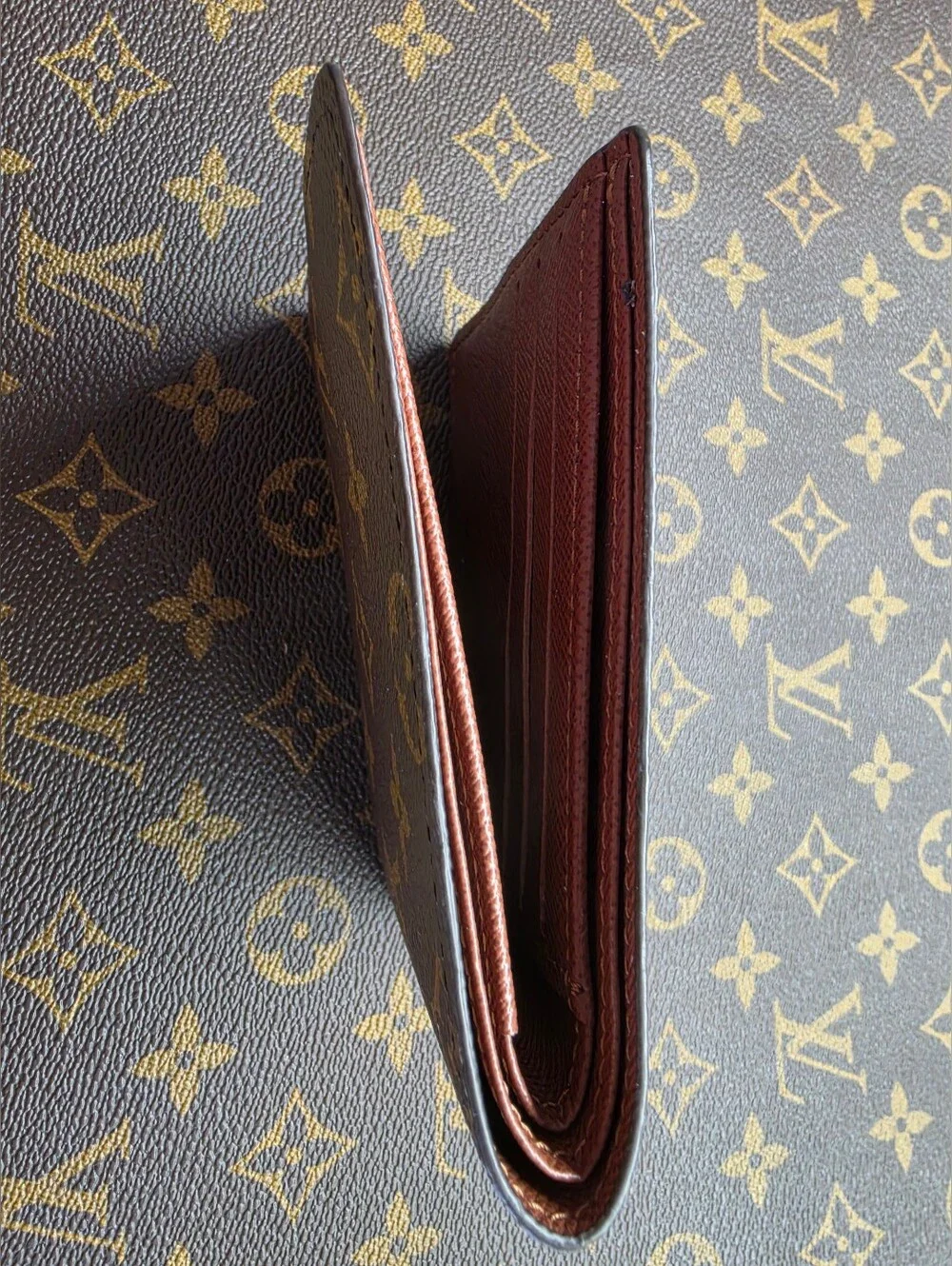 Louis Vuitton Multiple Wallet Monogram Canvas Bifold Wallet - Brown/Gold